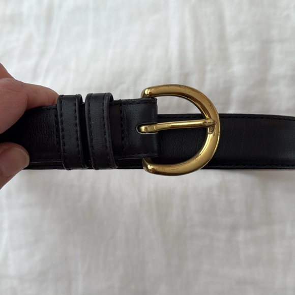 Vintage Coach 8400 Black Leather Belt - Picture 2 of 8